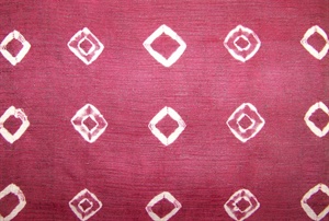 Silk/linen shibori fabric