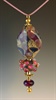 Gold and Lampwork Beads Pendant 102