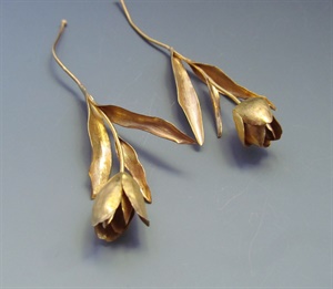 18K Tulip Earrings