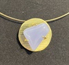 18K Gold with Chalcedony Necklace