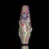 Lampwork Glass Bicone Floral Bead