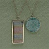 Pewter Pendants with Polymer Clay Inserts