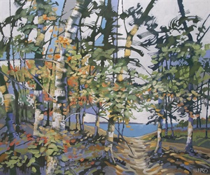106-22  Trees By A Lake
