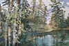 (3-24)  Pond With Trees