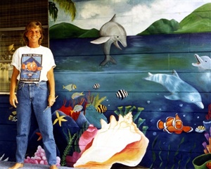 Tropical mural