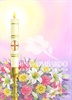 EA 007 Paschal Candle with Flowers