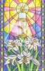 EA 008 Stain Glass Paschal Candle
