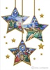 CH 023 Three Hanging Star Ornaments