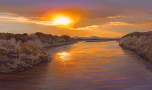 "Sunset on the Rio Grande"