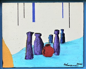 Still Life with Stone bottles -  revised 2022